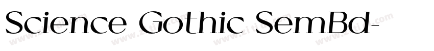 Science Gothic SemBd字体转换